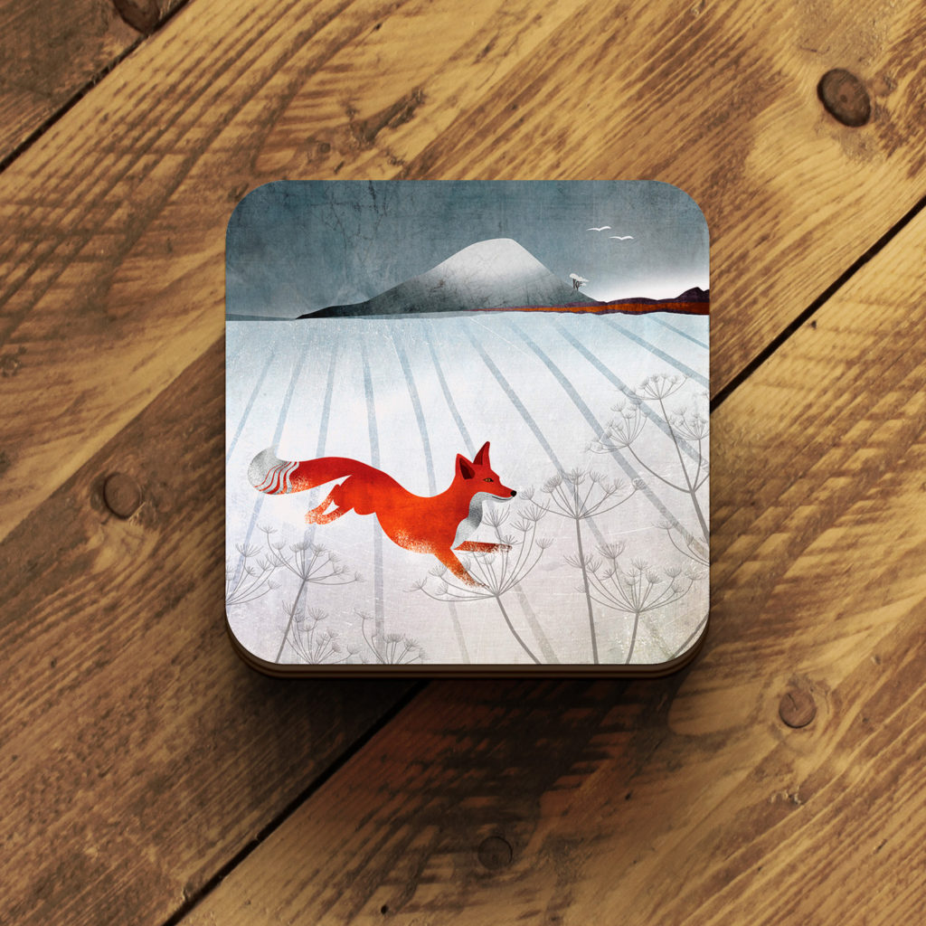 Helen Wyllie East Lothian coasters - hills - North Berwick Law and Fox