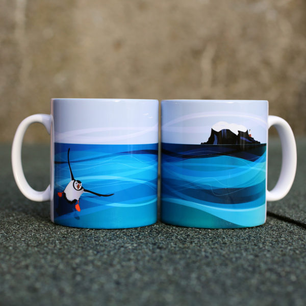 bass puffin ceramic mug wyllie