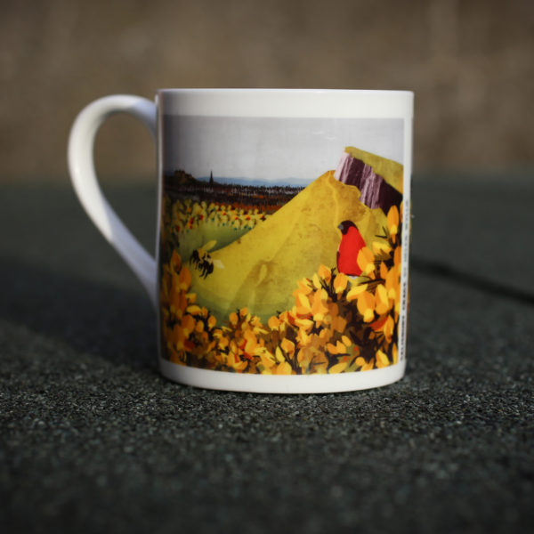 china mug salisbury crags by helen wyllie