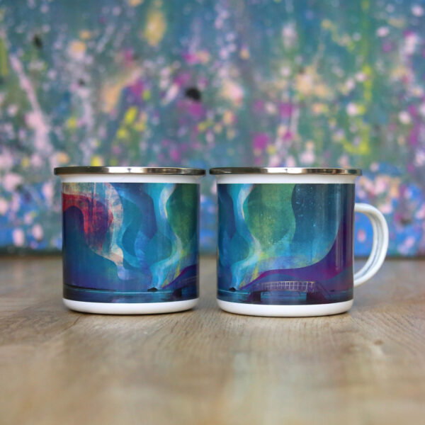 aurora camping mug, helen wyllie