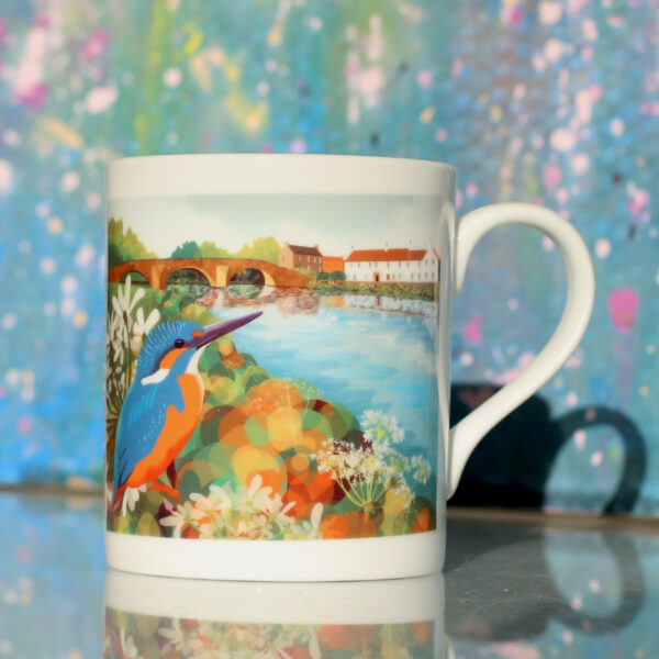 Kingfisher, nungate china mug