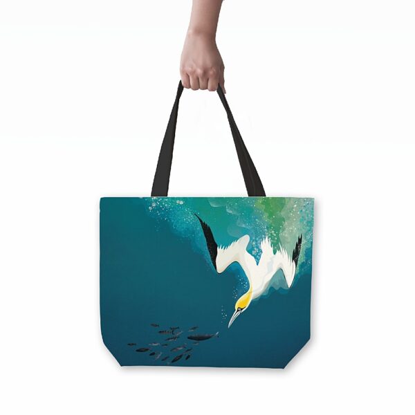 diving gannet tote bag by helen wyllie