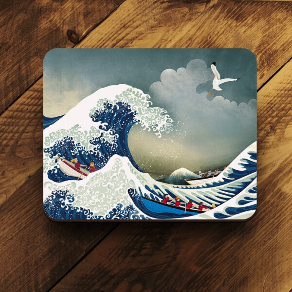 great wave off north berwick placemat by helen wyllie