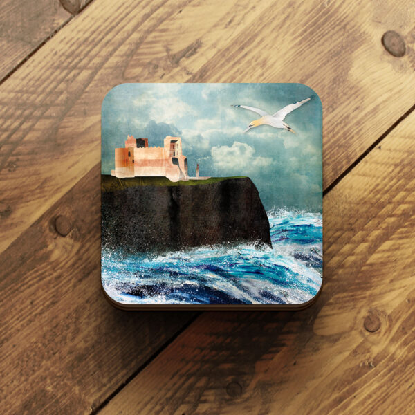 Tantallon castle coasters by helen wyllie