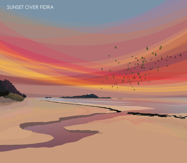 helen wyllie 2025 calendar yellowcraigs fidra sunset