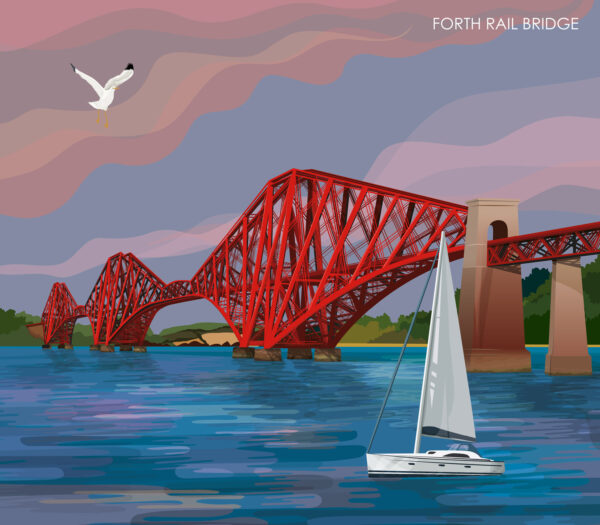 helen wyllie 2025 calendar forth rail bridge