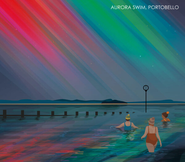 helen wyllie 2025 calendar aurora swim in portobello