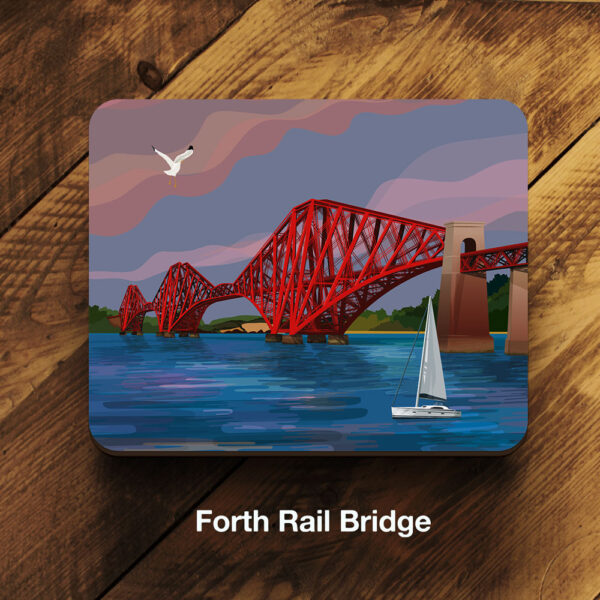 Forth Rail Bridge placemat by helen wyllie