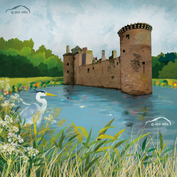 Caerlaverock castle by helen wyllie