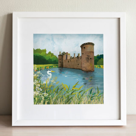 Caerlaverock castle by helen wyllie